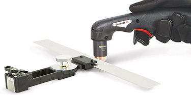 Plasma angle cutting guide